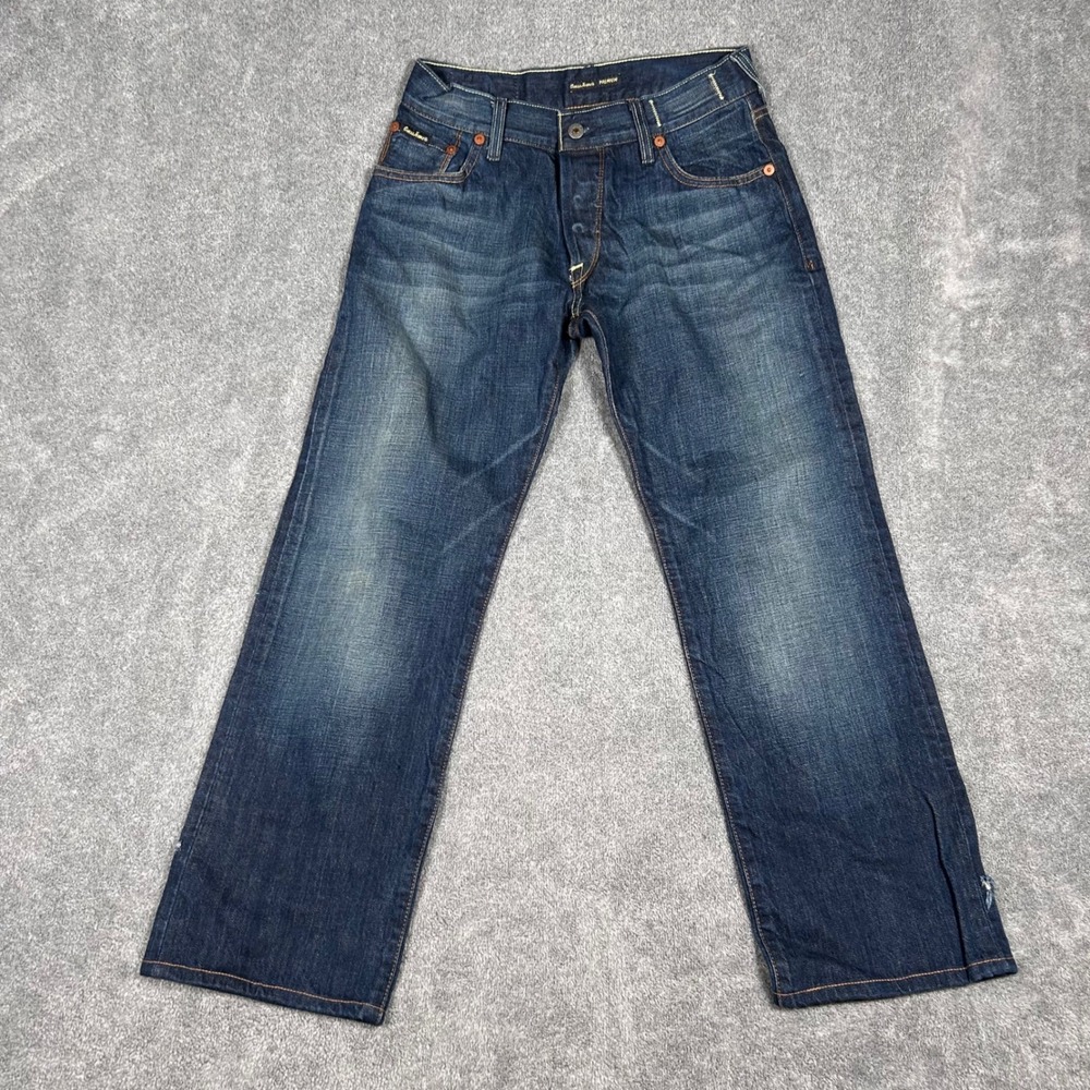 Guess Jeans Originals Premium Lot XX Selvedge Red Line Dark Wash Mens 27x27